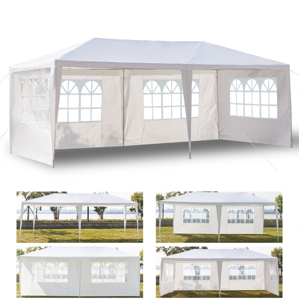 Waterproof 3x6m White Event Tent Four Sides Spiral Tube Canopy Cover