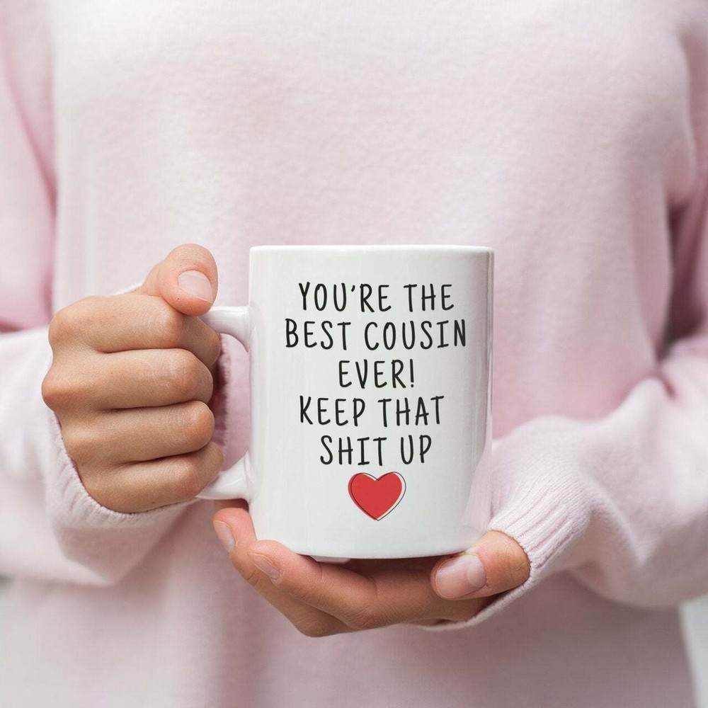 Best Cousin Ever Gift Idea - Personalised Cousin Coffee Mug