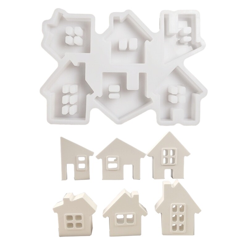6-in-1 Resin Silicone Molds for Soap Baking and Epoxy Crafts