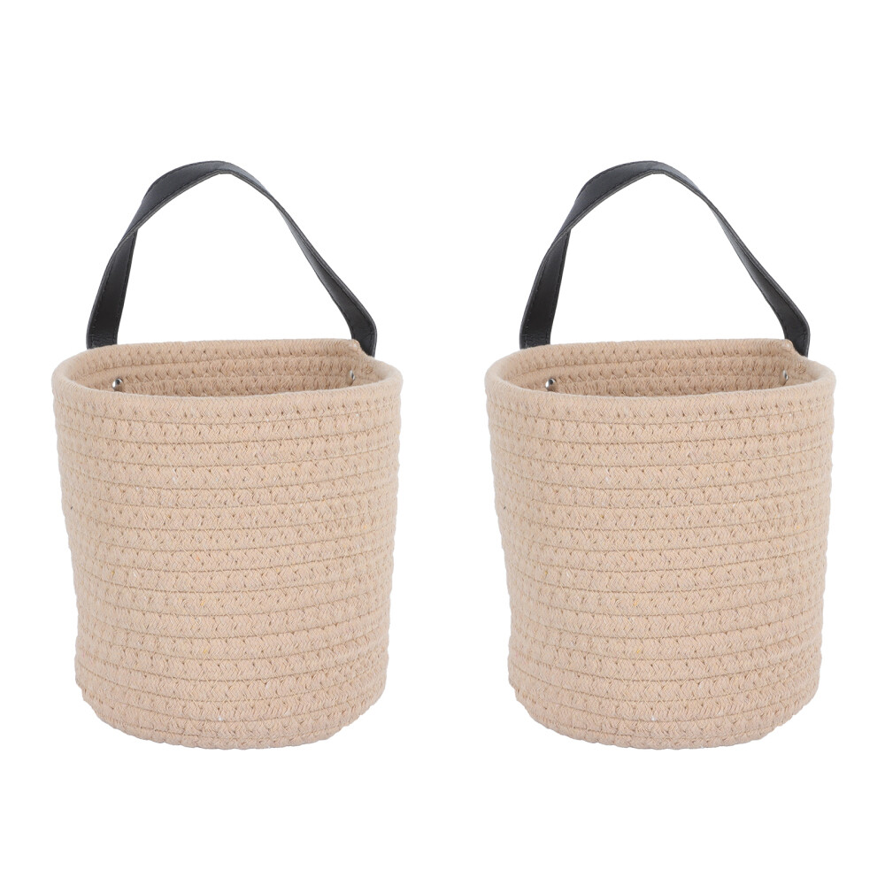 2Pcs Nut Basket Wicker Wall Basket Countertop Basket Breakfast Basket