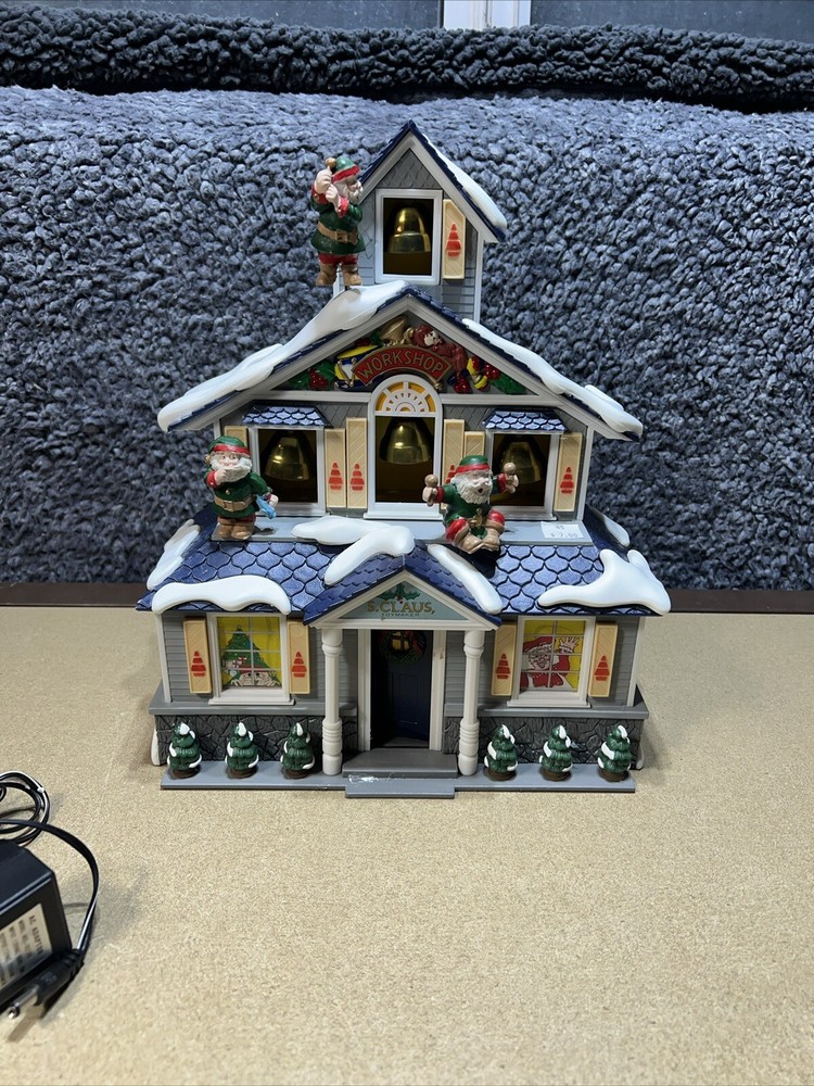 Vintage 1992 Holiday Classics Animated Santa’s Workshop PROBADO