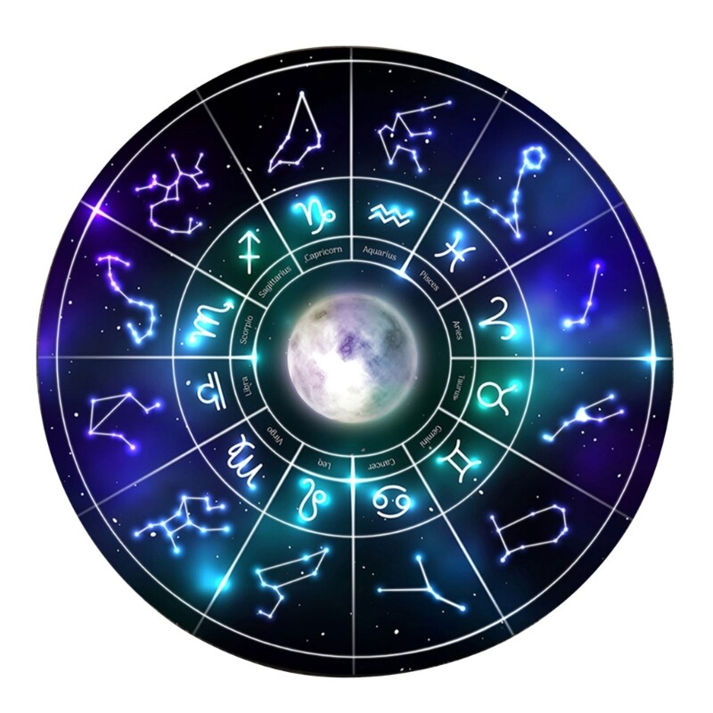 Astrology Pendulum Mat for Tarot Card Reading and Dowsing Ceremonies