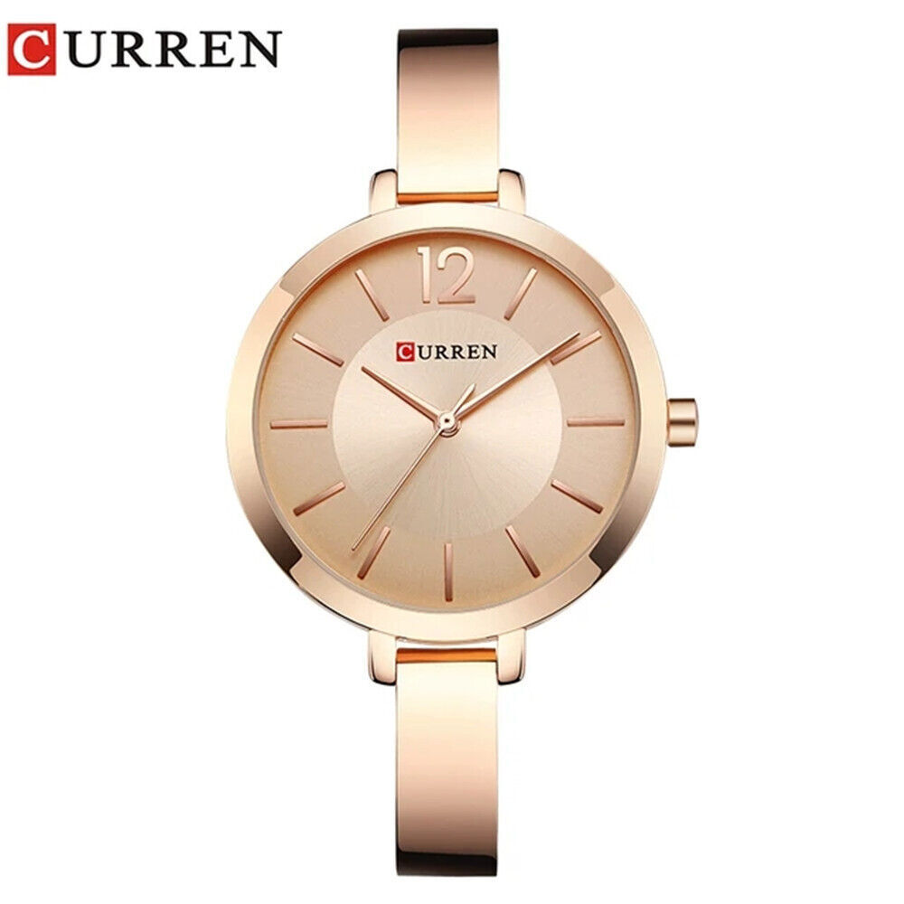 CURREN Women Watch Top Brand Gold Wristwatch Ladies Girl Office Bracelet Watches