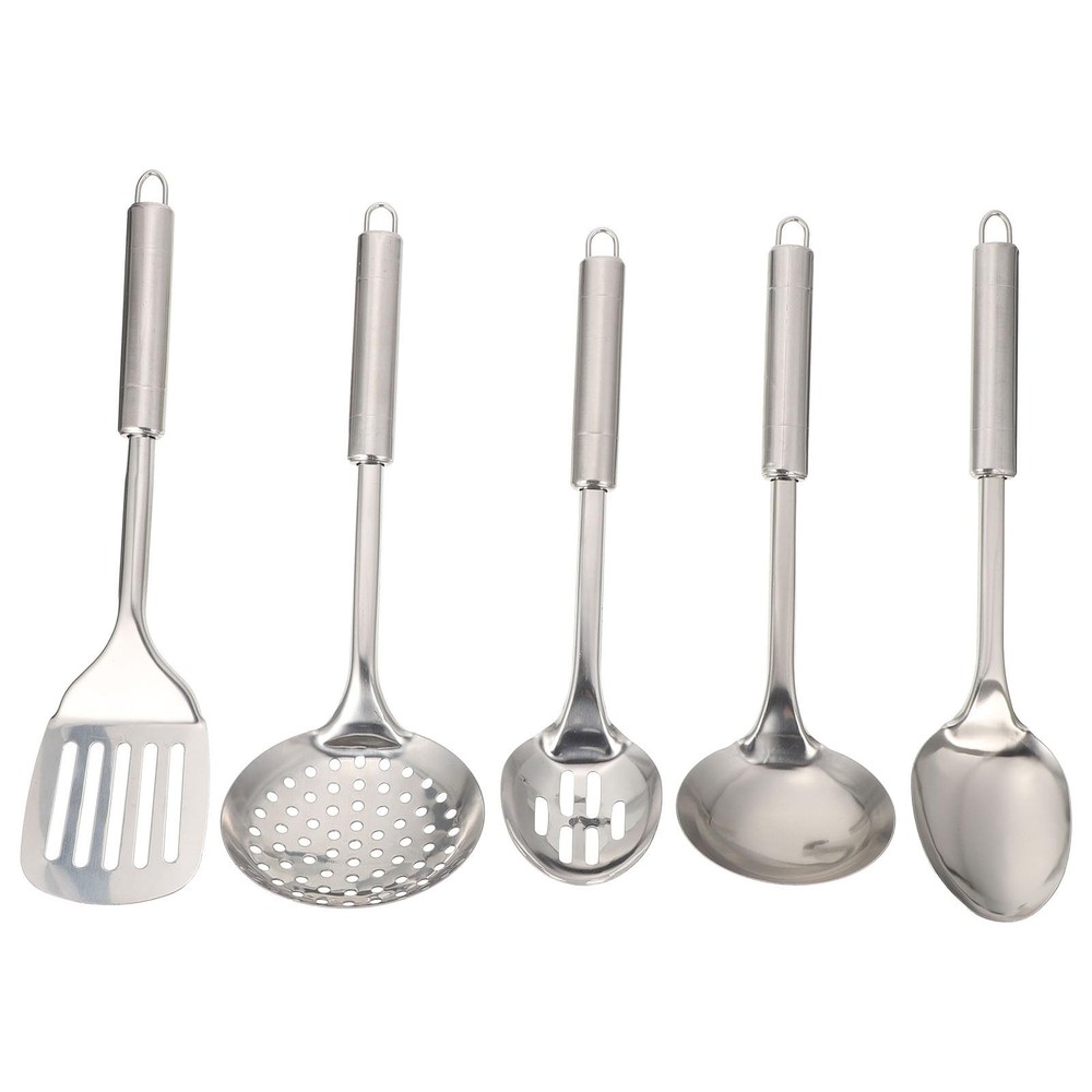 1 Set Kitchen Utensils Cooking Utensils Spatula Ladle Slotted Spoon Tongs Whi...