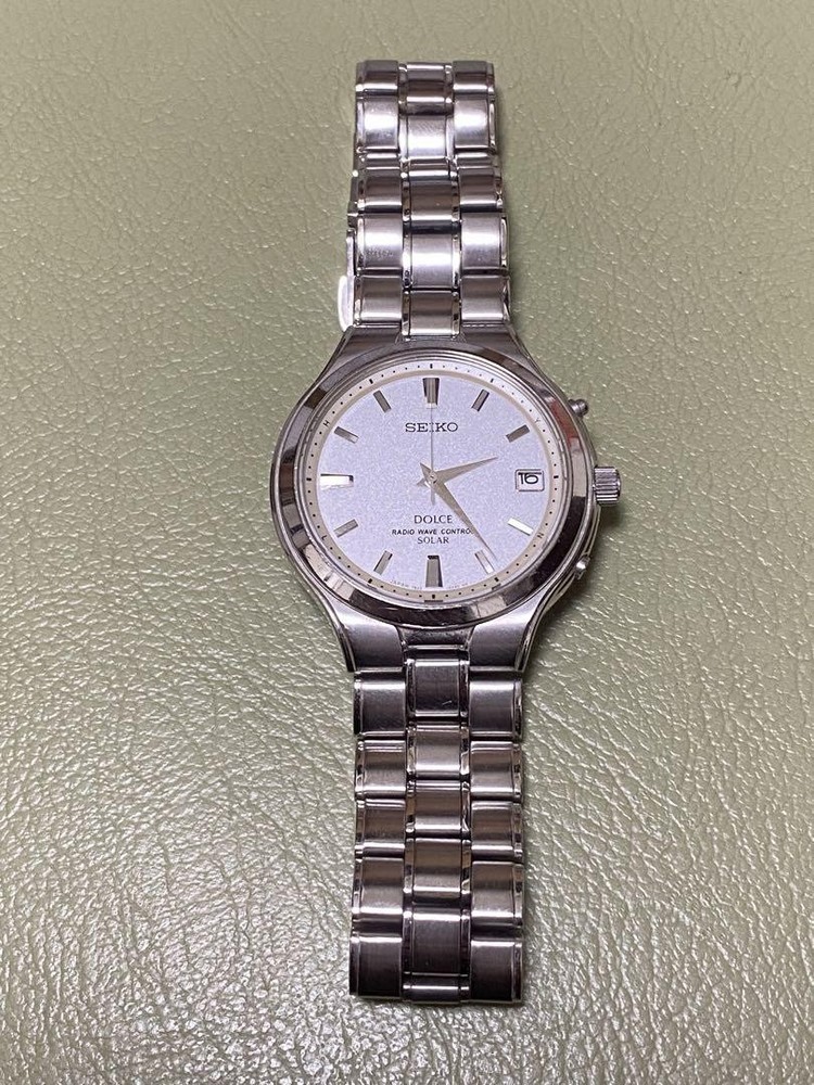 Seiko Solar Radio-Controlled Dolce Black Watch 7B22-0Ako
