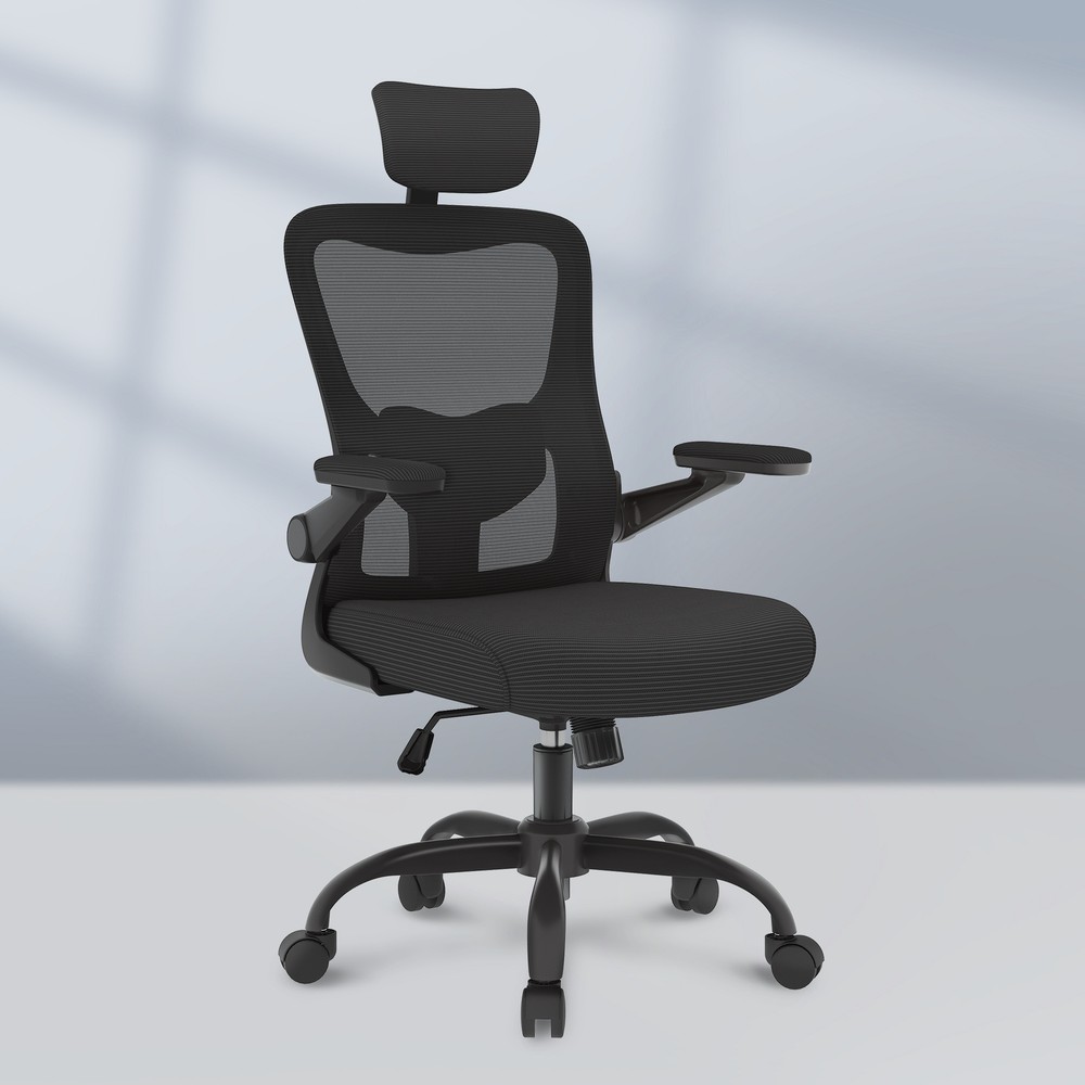 FLEXISPOT Ergonomic Mesh Office Chair with 3D Flip-up Armrests for Computer Desk