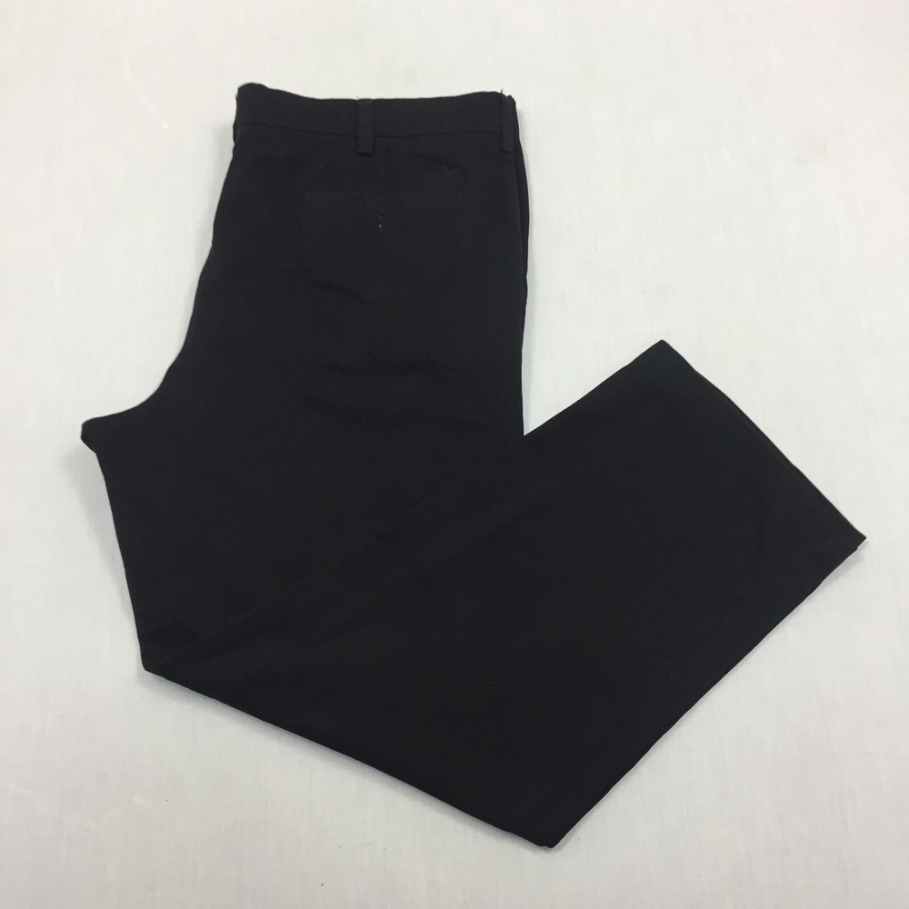 Dockers Chino Trousers Cotton Pants Straight Fit Mens Size 40W 30L Black