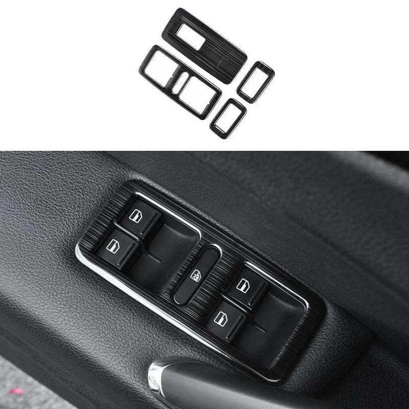 Glass Window Lifting Panel Decor 11 12-15 Black Titanium B7 For VW Passat
