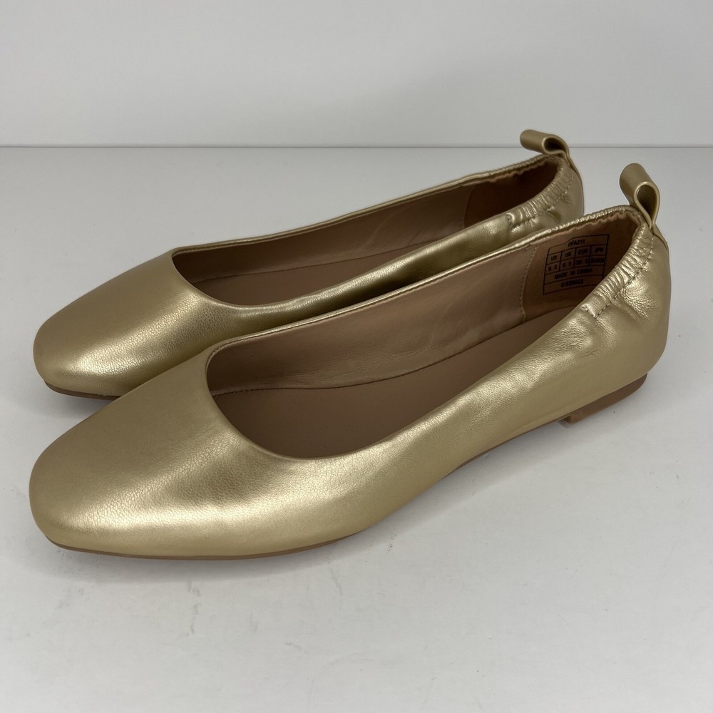 Dream Pairs Sole Elle Glitter Gold Women's Size 8.5 Ballet Shoe