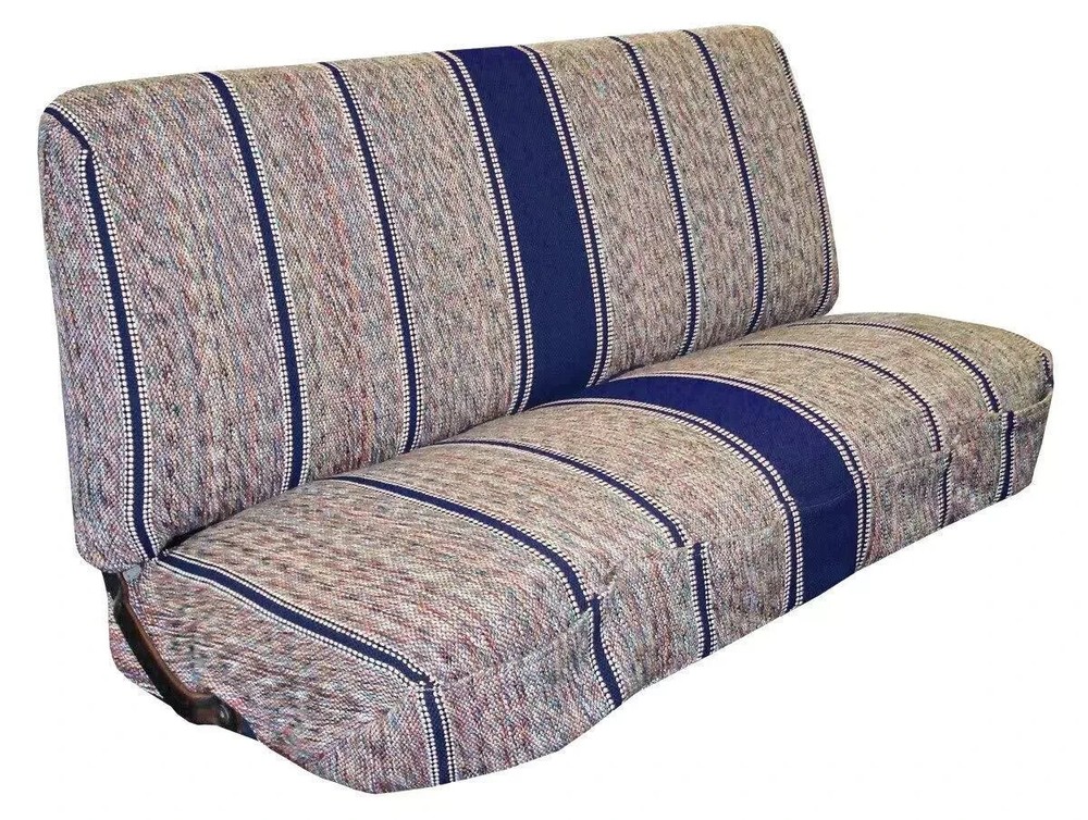 Navy Blue Universal Truck Bench Seat Cover Rear Saddle Blanket Full Size Car Accessory