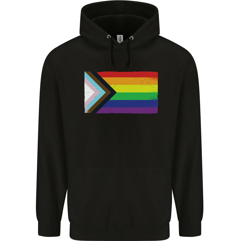 LGBTQ Flag Gay Pride Awareness Day LGBTQ Mens 80% Cotton Hoodie-image