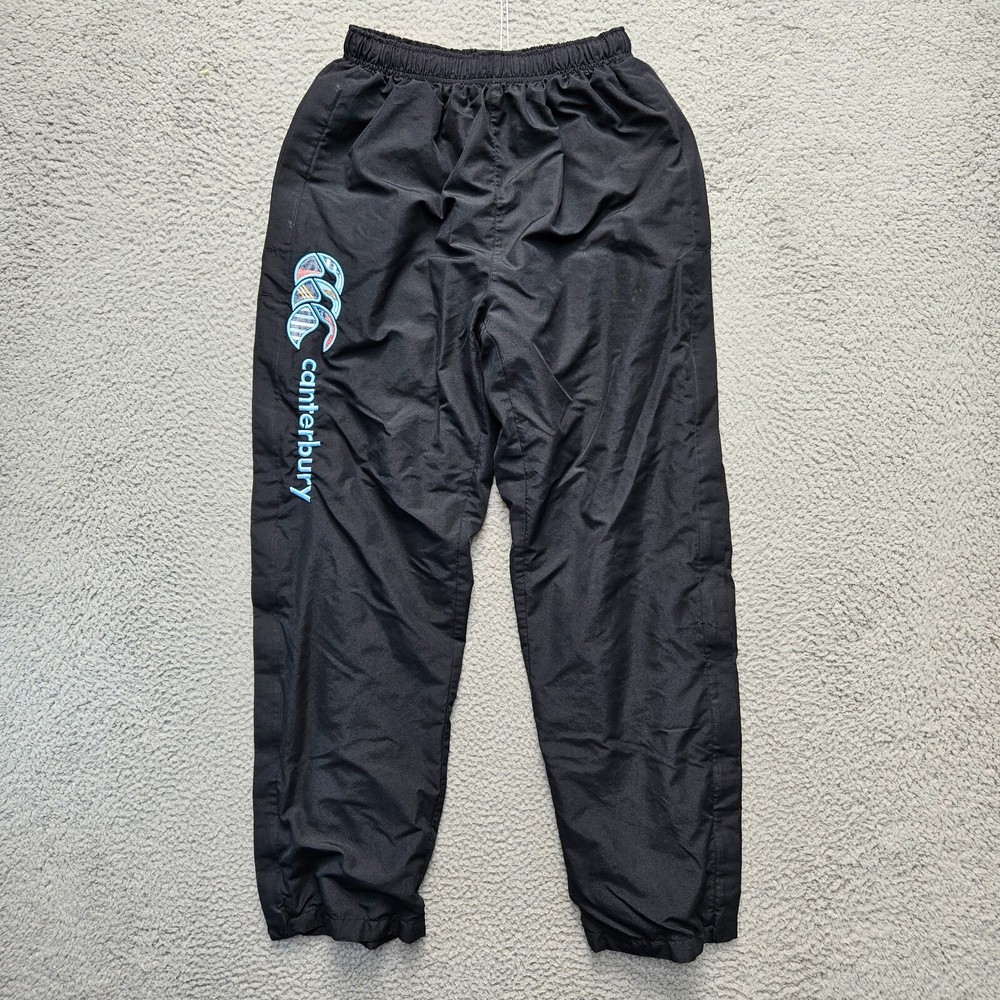 Canterbury Uglies Mens Medium Black Athletic Track Pants Open Hem