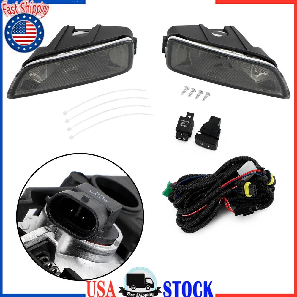 Smoke Lens Fog Lights with Switch for 2003-2007 Honda Accord & 2004-2008 Acura TL