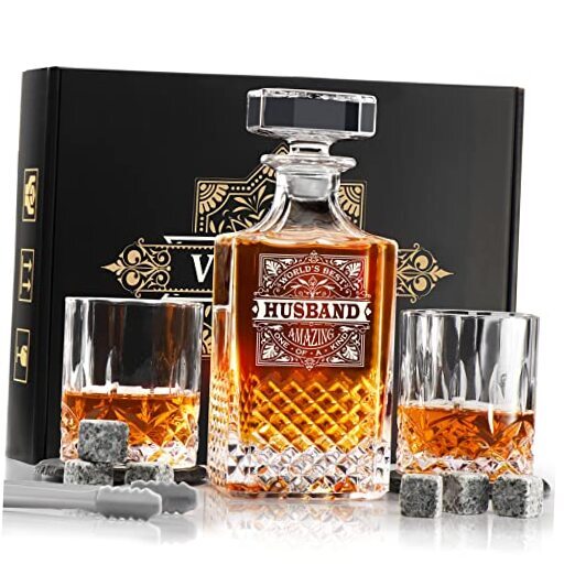 Unique Whiskey Decanter Gift for Husband - Father's Day or Anniversary-image