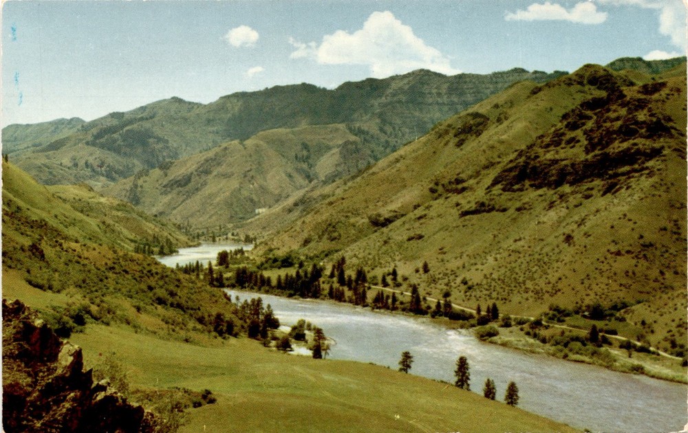 K-52, 143B, Snake River Canyon, Oregon, Idaho, L. L. Postcard