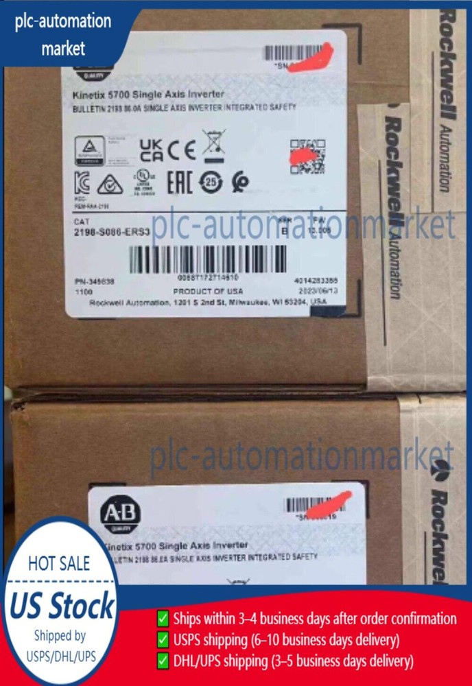 New Allen Bradley 2198-S086-ERS3 SER B Kinetix 5700 Single Axis Inver Module