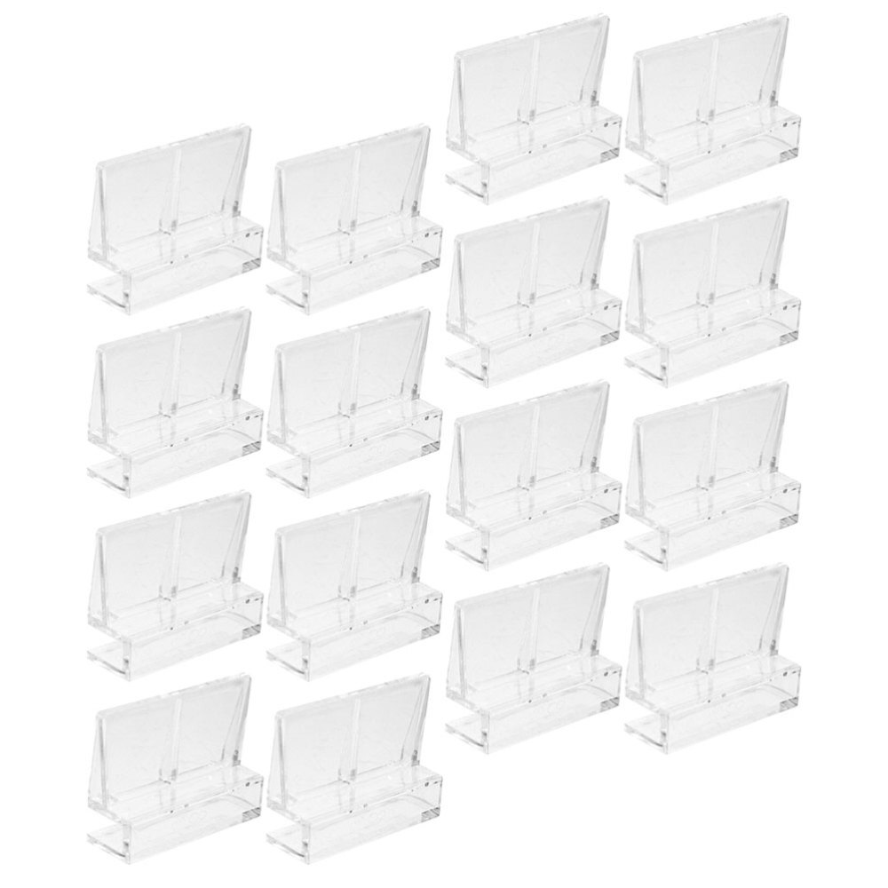 16-Piece Fish Tank Cover Support Brackets for Aquarium Lid Clips
