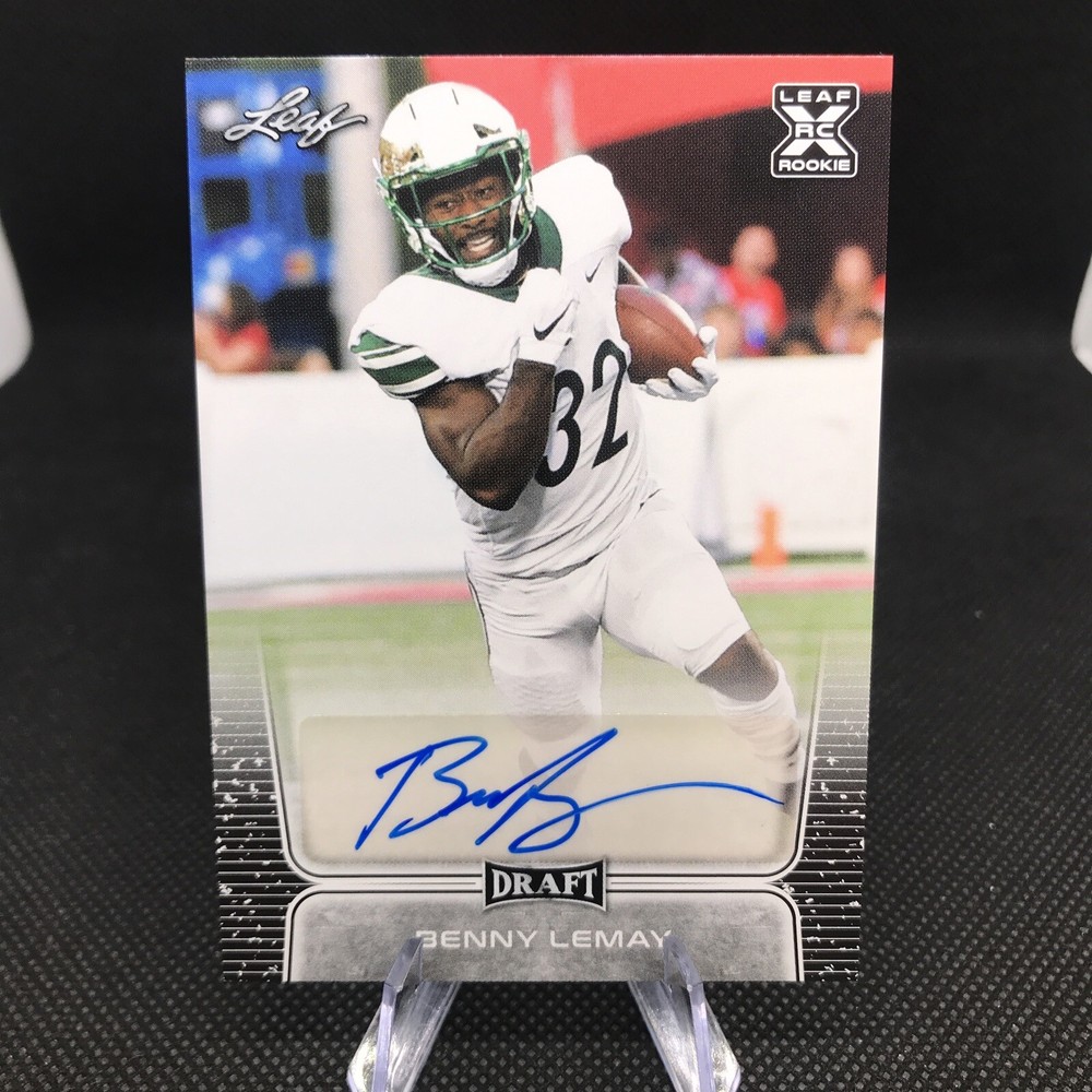 BENNY LEMAY AUTO RC 2020 Leaf Draft Football BA-BL2 CHARLOTTE 49ERS / BROWNS