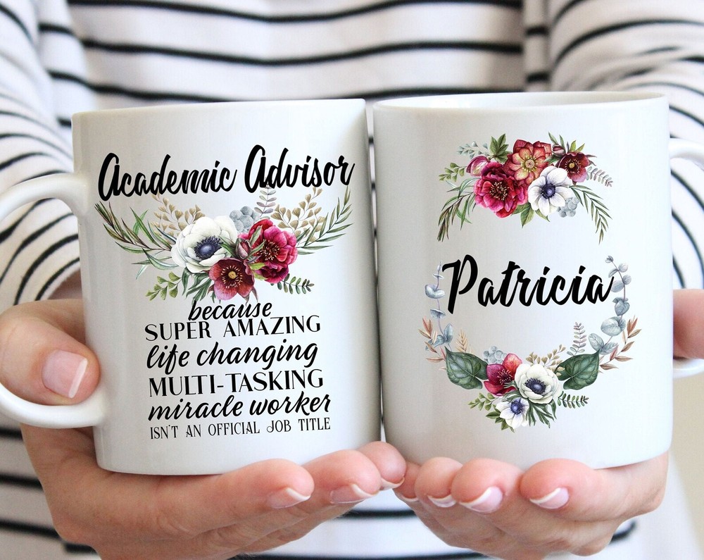 女性へのパーソナライズされたアカデミックアドバイザーギフトL Thank You Appreciation 誕生日