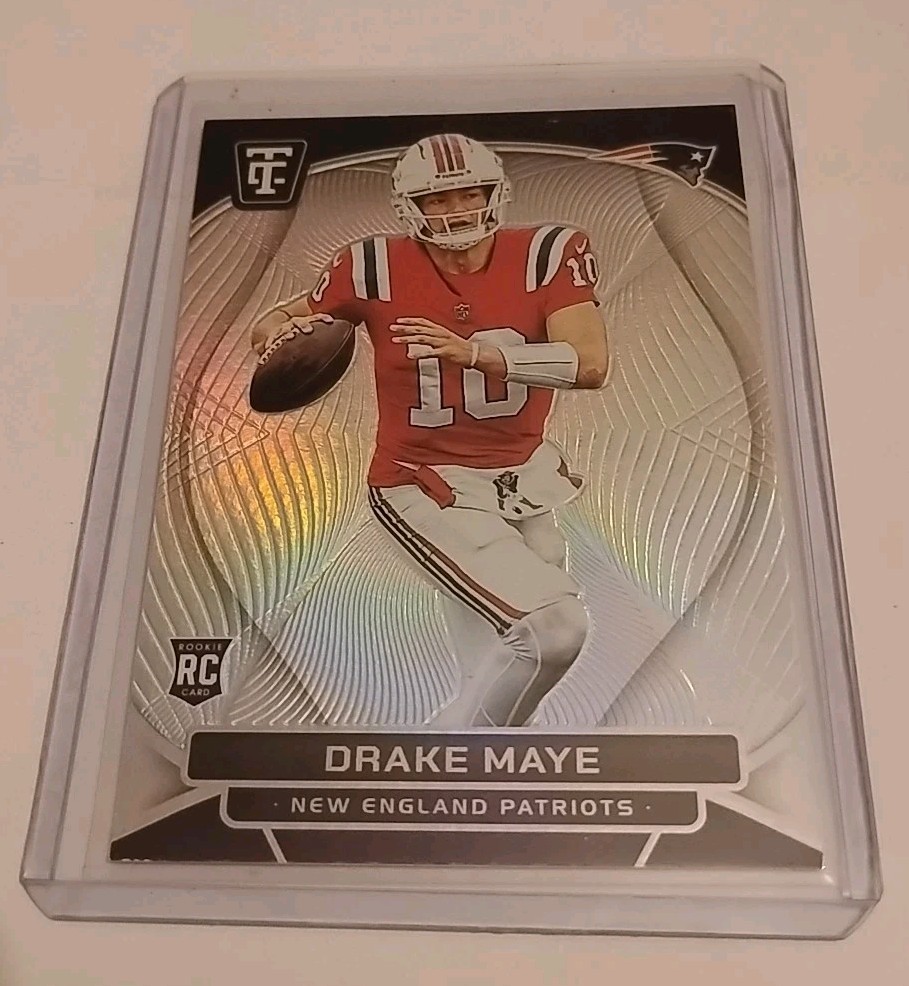 2024 Drake Maye Panini Totally Certified - Rookies #121 Platinum Mirror Prizm RC