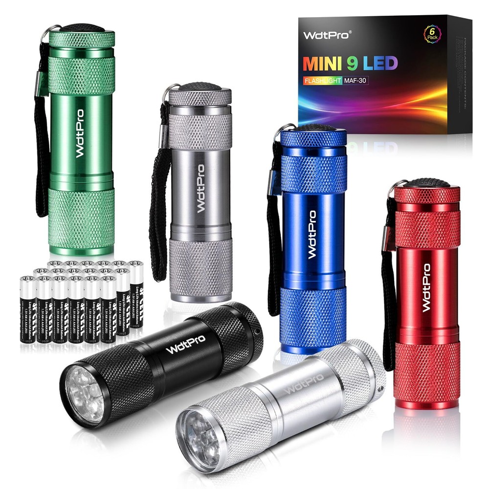 Super Bright LED Mini Flashlight with Lanyard in Assorted Tactical Colors