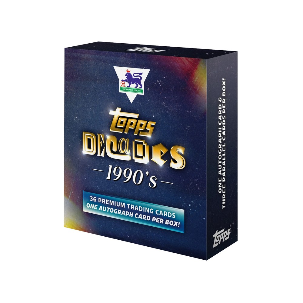 2025 Topps Decades (90s) Premier League Box Factory Sealed