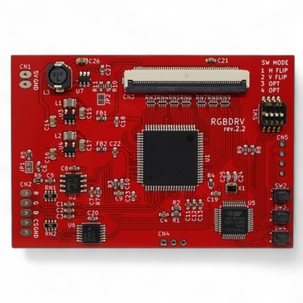 DIY PC Engine GT RGB Board PCB V2.2 - RGB Mod Kit for TurboExpress