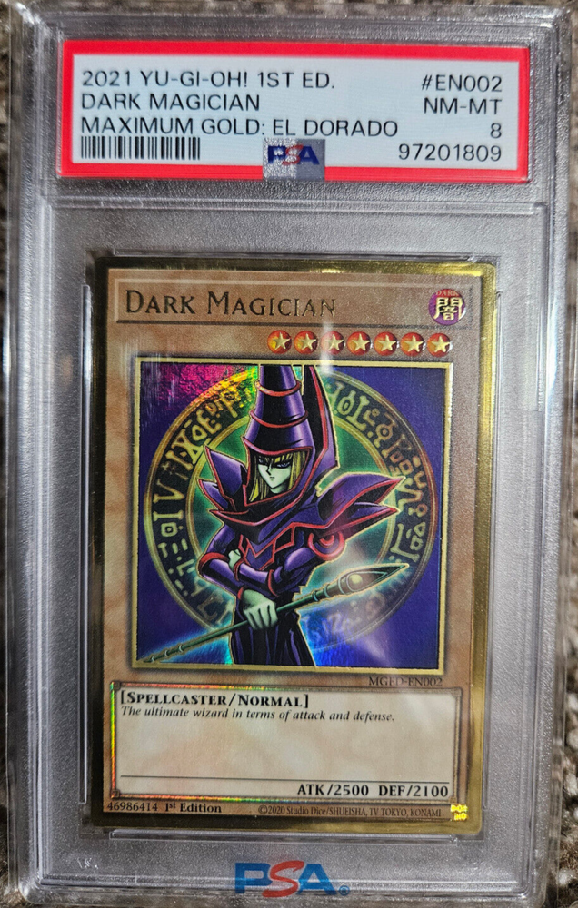 Dark Magician MGED-EN002 1st Ed Maximum Gold El Dorado Ultra Rare