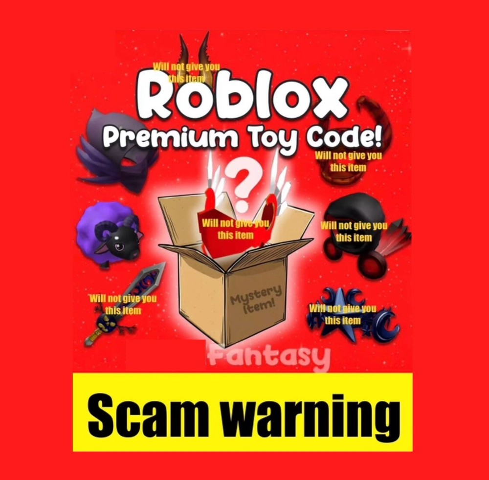 ⚠️🆘SCAM Warning⚠️⛔️￼ PREMIUM Item Code! | 1x Rare Accessory Toy Item