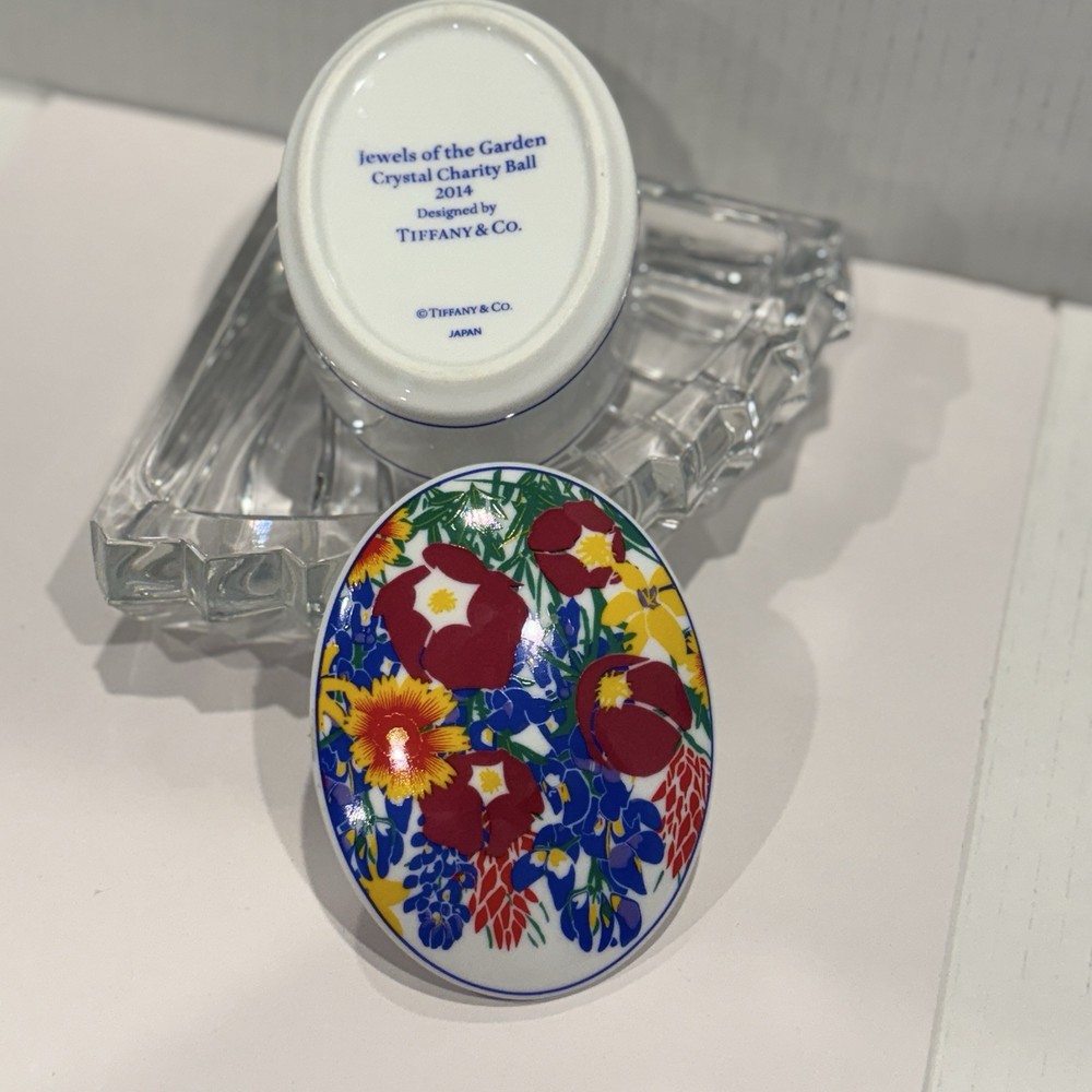 Tiffany & Co Lidded Porcelain Box-Jewels Of The Garden Crystal Charity Ball 2014