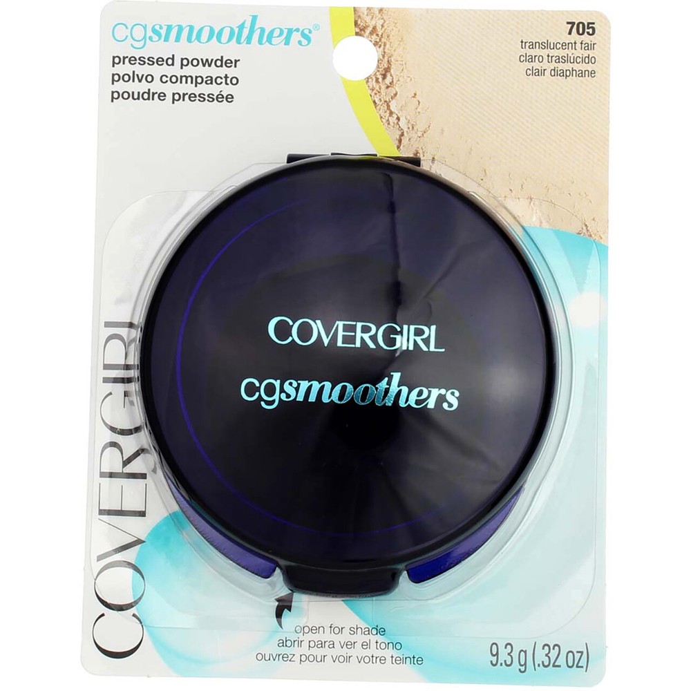 2 Pack CoverGirl CG Smoothers Pressed Powder, Translucent Fair 705, 0.32 oz