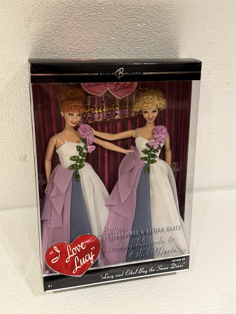 Mattel I Love Lucy Lucy and Ethel Same Dress Collectible Doll K8670