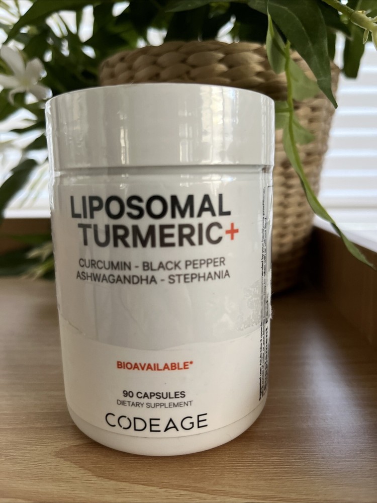 Codeage Liposomal Turmeric, Organic Fermented Turmeric Extract, Curcumin, 90 ct