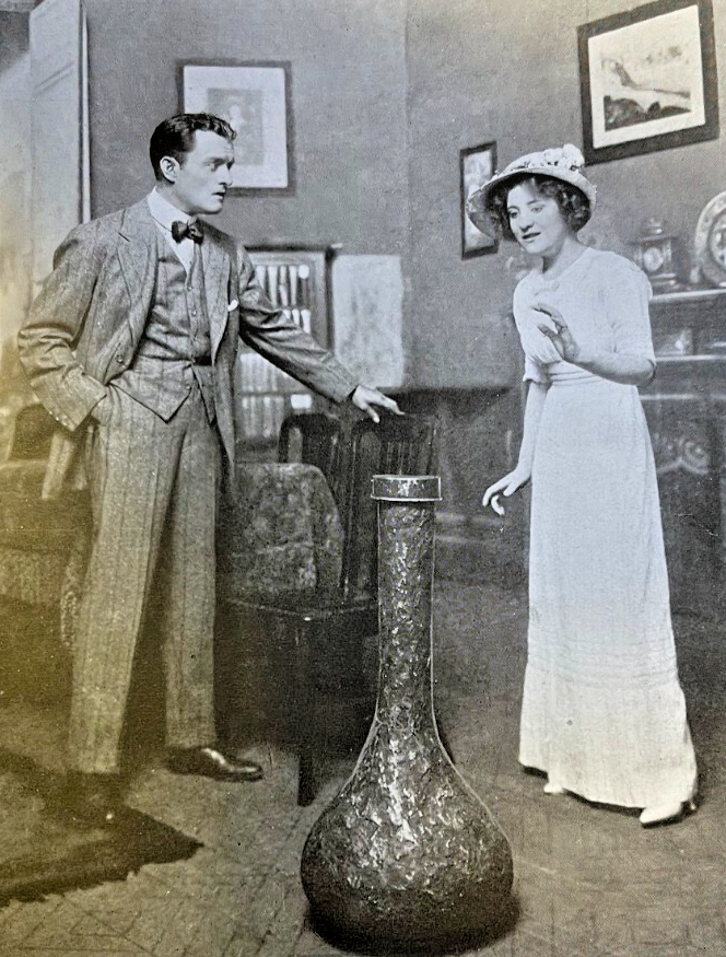 1910 Vintage Illustration Actors Richard Bennett and Irene Fenwick