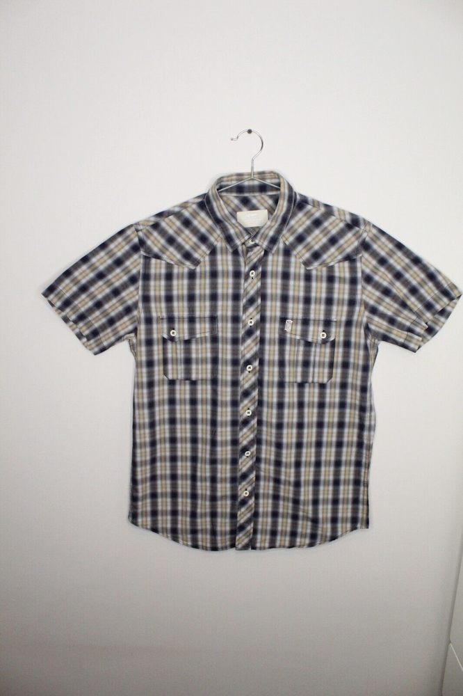 Thomas Burberry  western shirt size M plaid short sleeve men