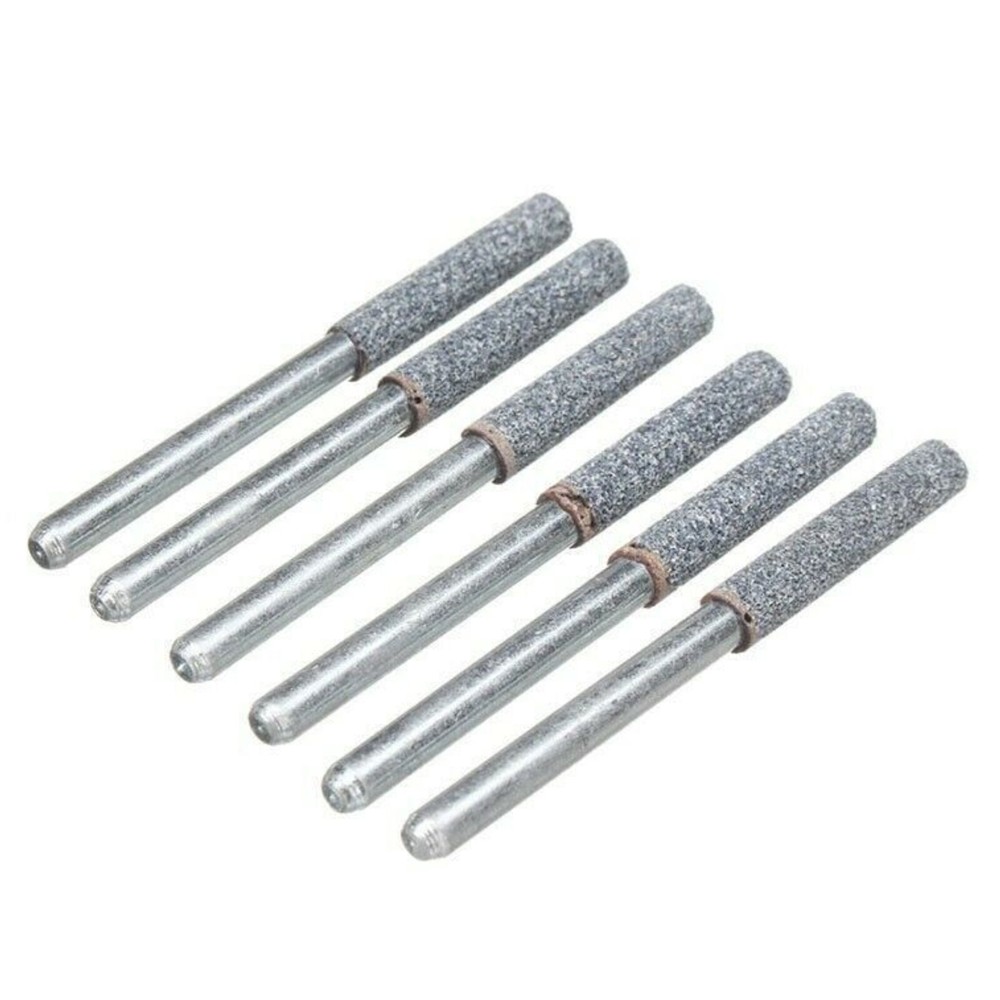 6Pcs Diamond Grinding Stones for 12V Chainsaw Sharpener