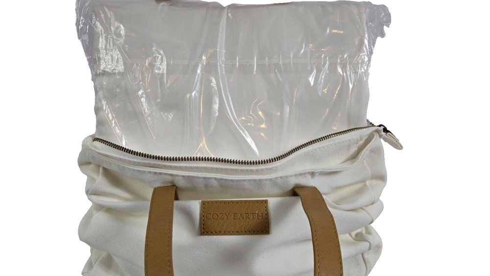 Cozy Earth Bamboo King Flat Sheet in White with Free Canvas Bag