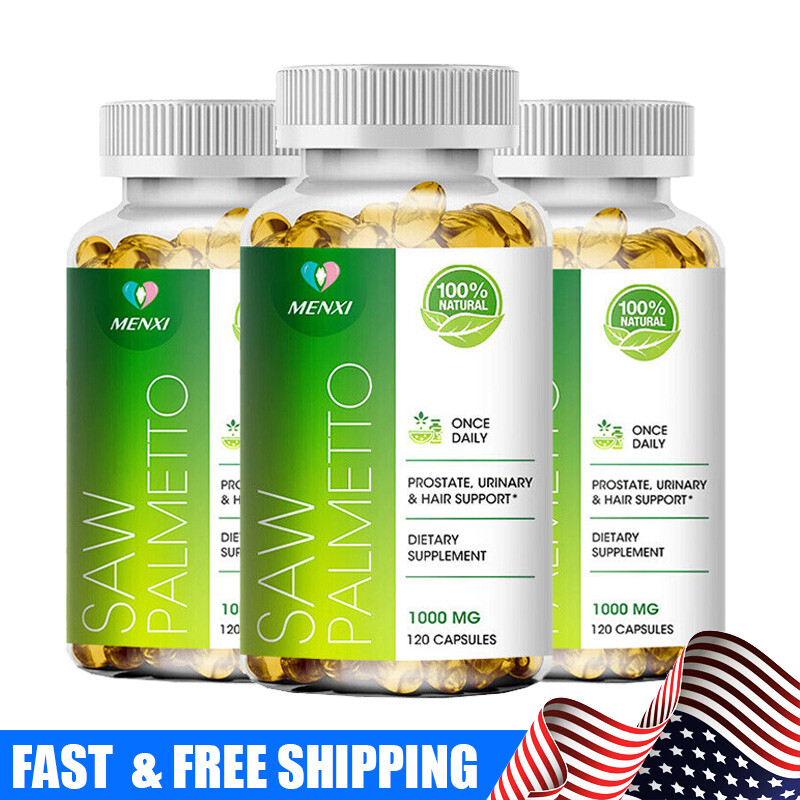 Saw Palmetto Capsules 1000mg -Premium Prostate Health Support Supplement for Men