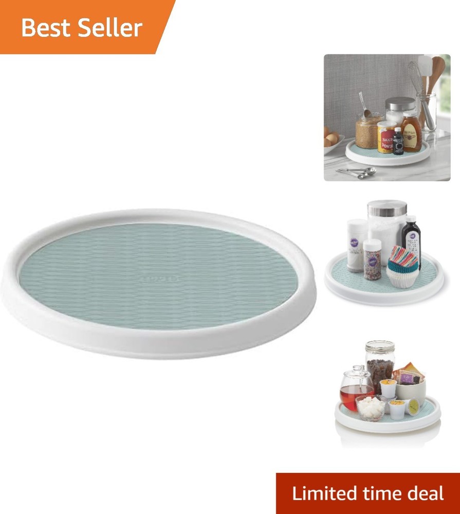 12-Inch Non-Skid Lazy Susan Turntable for Effortless Kitchen Organization