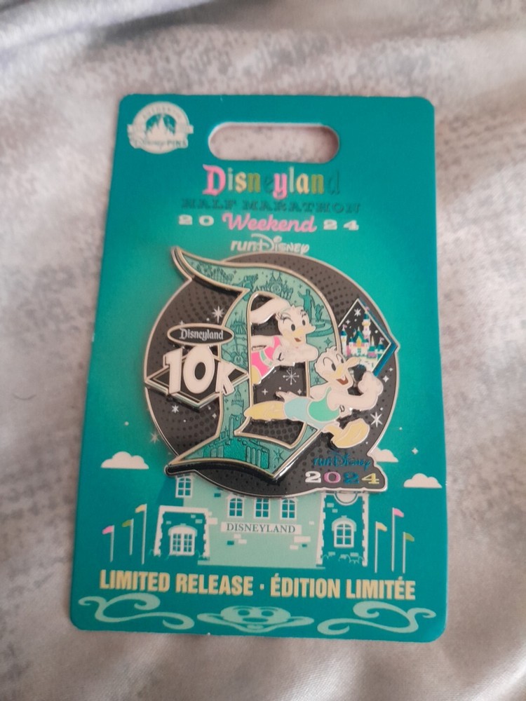 2024 Disneyland RunDisney Half Marathon & 10k with Donald Daisy Pin  