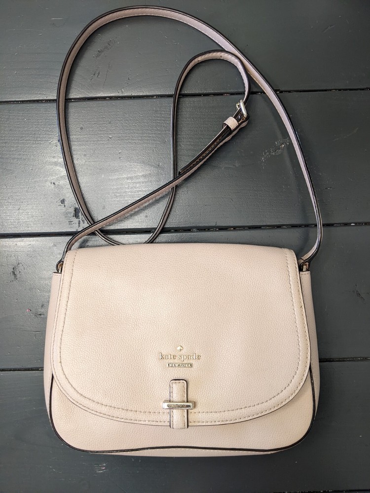 Kate Spade Kailey Nude Pink Leather Crossbody Handbag