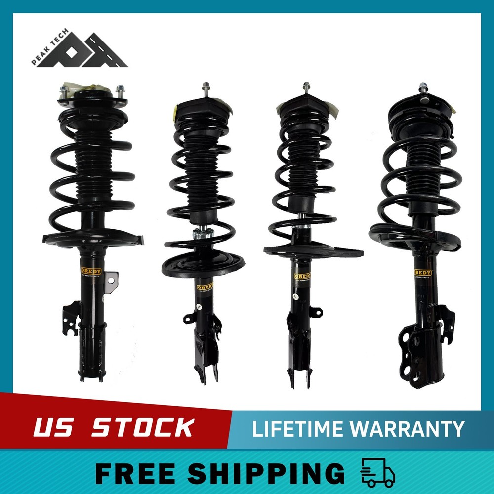 Front + Rear 4PCs Struts for 2007-09 Lexus ES350 07-11 Toyota Camry 06-12 Avalon
