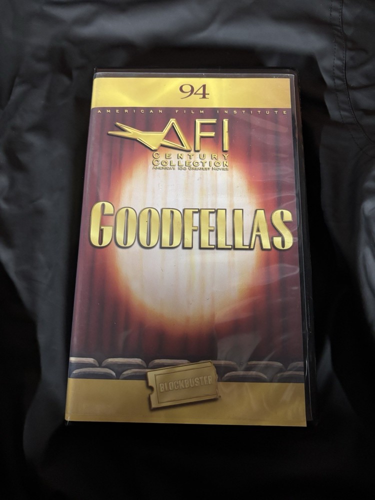 Goodfellas Blockbuster VHS & Clamshell AFI Century Collection #94 1998