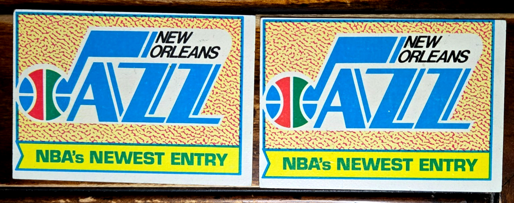 x2 LOT - 1969 Topps New Orleans Jazz Now's Newest Entry #92