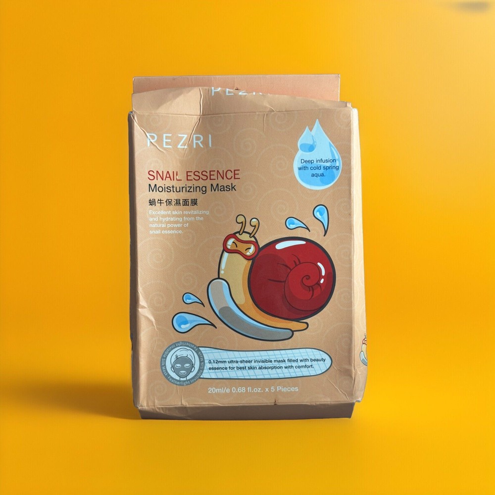 Pezri Snail Essence Moisturizing Mask 5 Masks