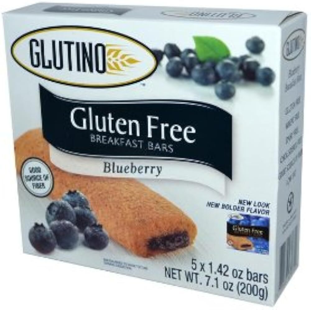 Glutino, Gluten Free Breakfast Bars, Blueberry