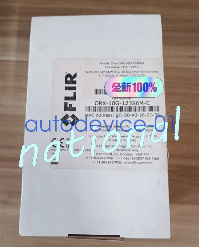 ORX-10G-123S6M-C FLIR Industrial camera  Brand New DHL/FedEx