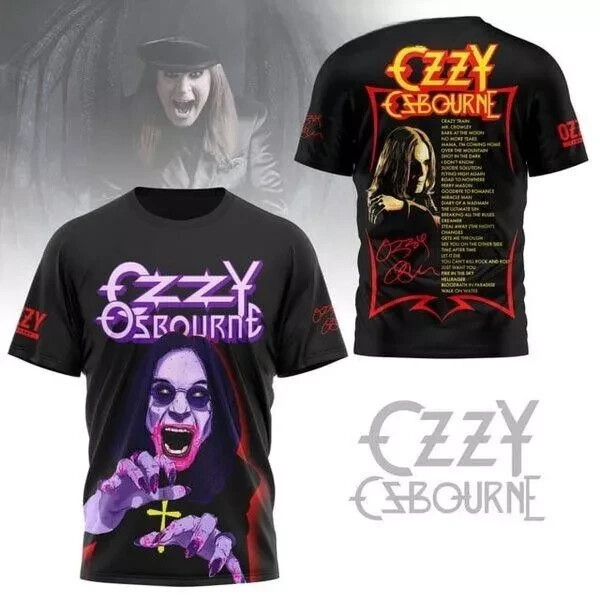 Ozzy Osbourne Crazy Man Bart At The Moon Hoodie T-Shirt
