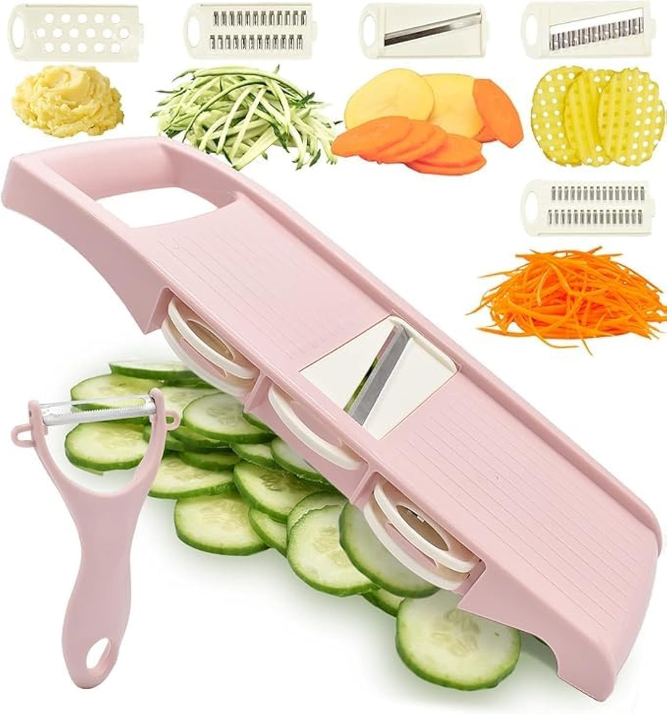 Mandoline Slicer for Kitchen Slicer Vegetable Cutter 5 in 1 Veggie Slicer Potato