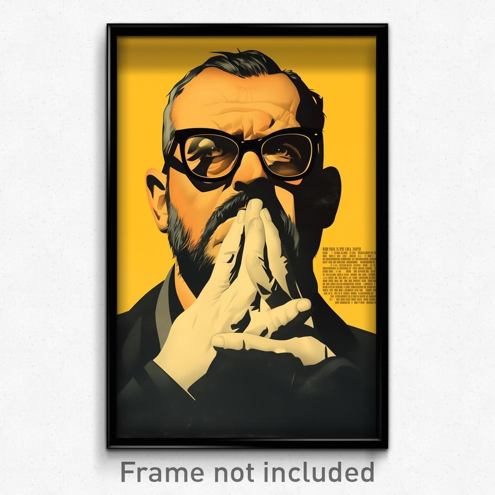 Vengeful Man in Black Framed Glasses French Movie Poster